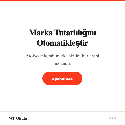 Marka tutarlılığını otomatikleştir - Vibecoding atölyesi
