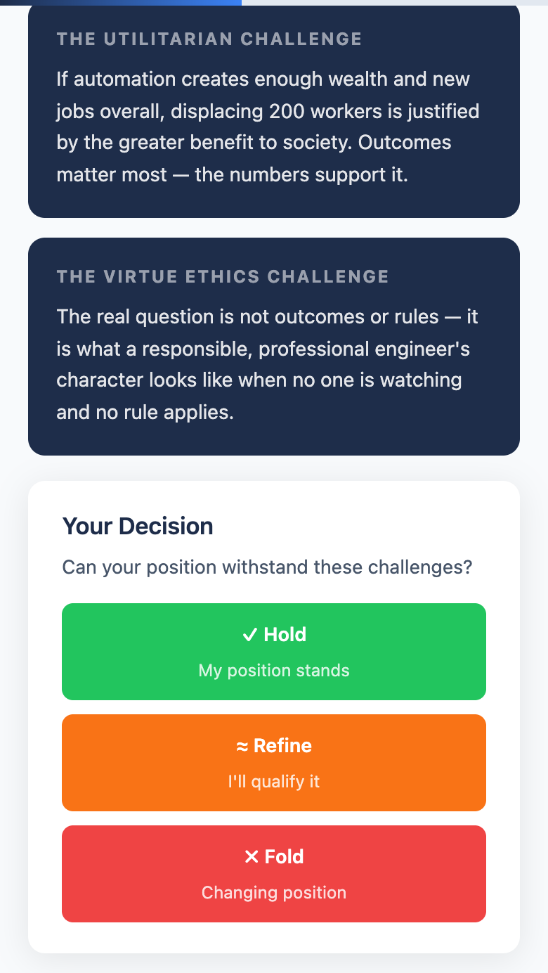 Poker challenge ekranı