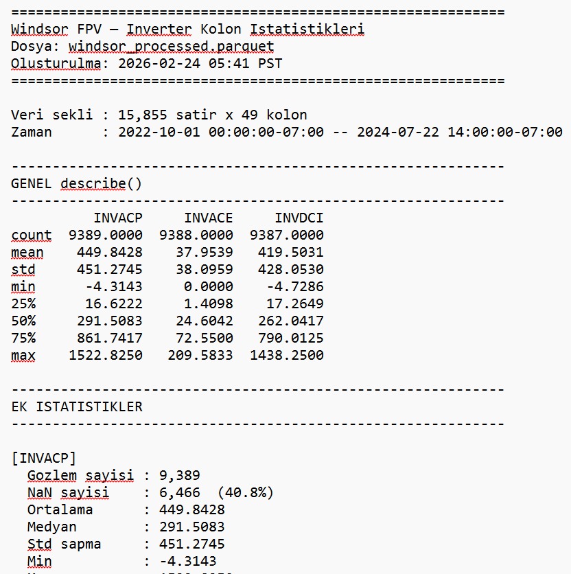 İstatistiksel rapor